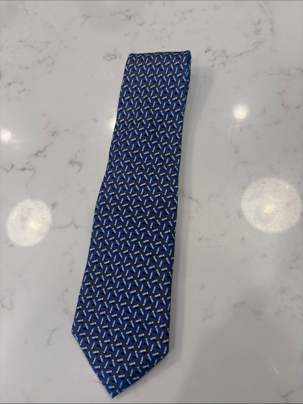 Vineyard Vines Classic Blue Patterned Men's Tie